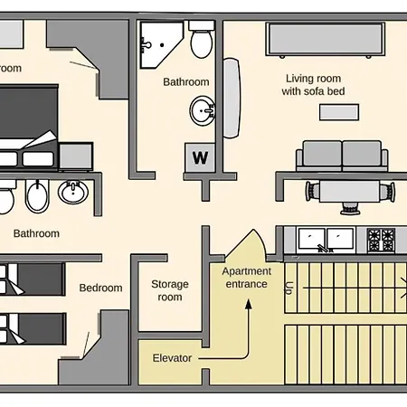 La Tua Casa A - 100mq, 2 Bagni, Ac, Wifi * Floransa